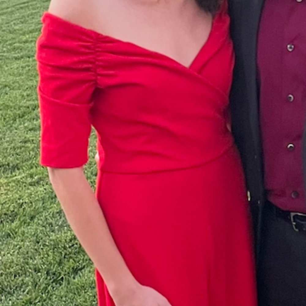 Badgley Mischka Red Jumpsuit